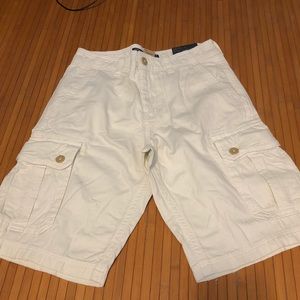 White American Eagle Cargo Shorts